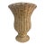 Late 20th Century Coastal Style Whitewashed Wicker Footed Urn For Sale