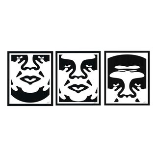 After Shepard Fairey, Obey Cream, 2021, Print Triptych, Set of 3 For Sale