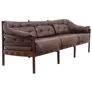 Mid-Century Modern 3-Seater Sofa attributed to Ellekær & Norell for Coja Sweden, 1970s For Sale