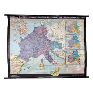 German Empire Map Poster For Sale