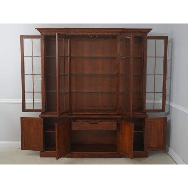 Chippendale Lexington Bob Timberlake Cherry Four-Door Bookcase Breakfront For Sale - Image 3 of 18