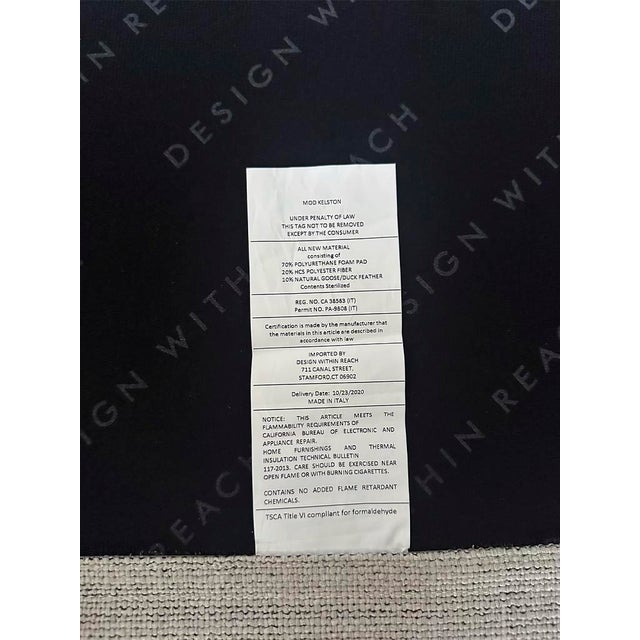 Cream Italian-Made Kelston Sofa — Matthew Hilton for Design Within Reach For Sale - Image 8 of 11