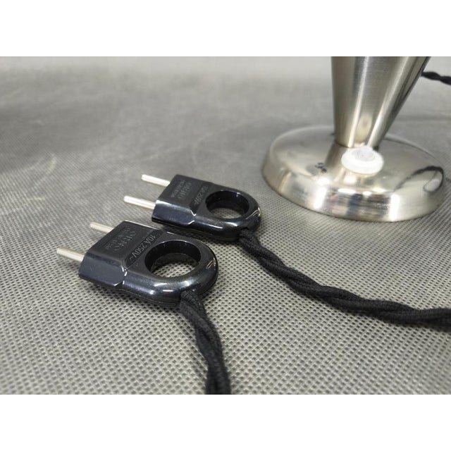 Bauhaus Adjustable Table Lamps in Chrome, 1930s, Set of 2 For Sale - Image 9 of 11