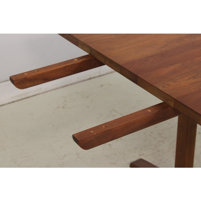 Stickley Cherry Mission Trestle Table For Sale - Image 10 of 18