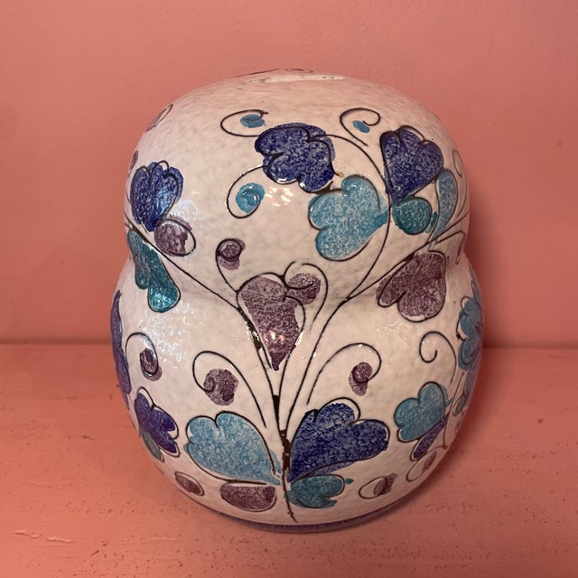 Boho Chic Mid-Century Italian Ceramic Owl Bank For Sale - Image 3 of 6