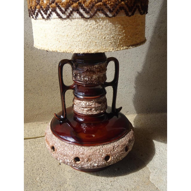 1960s Large Vintage Floor Lamp in Ceramic, 1960s For Sale - Image 5 of 13