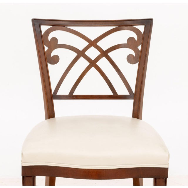 Set of Six Regency Style Mahogany Arm Chairs For Sale - Image 10 of 14