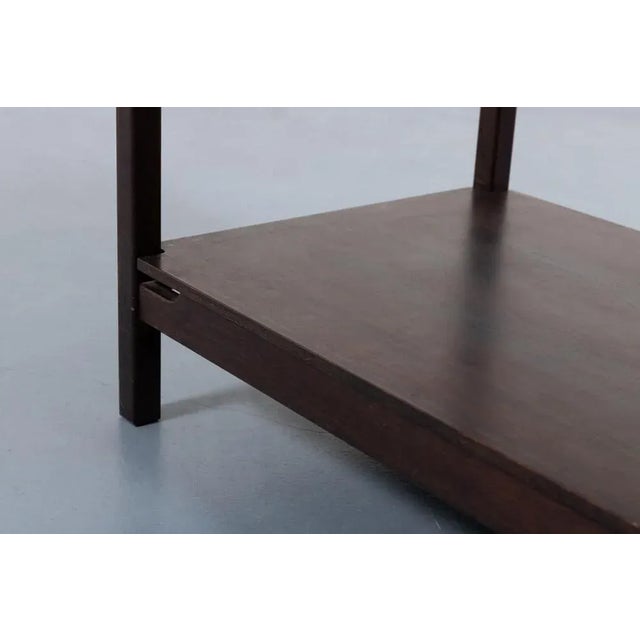 Wood Vintage Side Table by Hirozi Fukuoh for Gavina, Italy, 1980s For Sale - Image 7 of 9