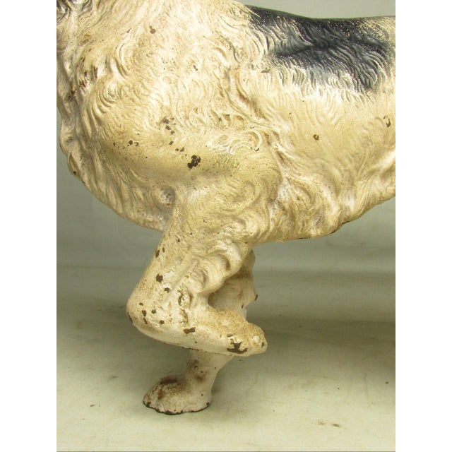 Figurative Vintage Hubley Cast Iron English Setter or Pointer Dog Doorstop For Sale - Image 3 of 17