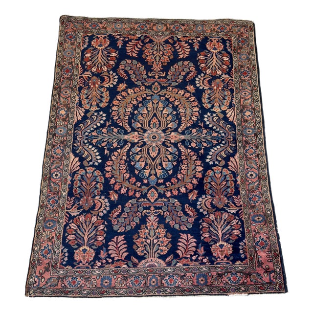 Sauruk Floral Medallion Rug by Ignoto for Ignoto For Sale