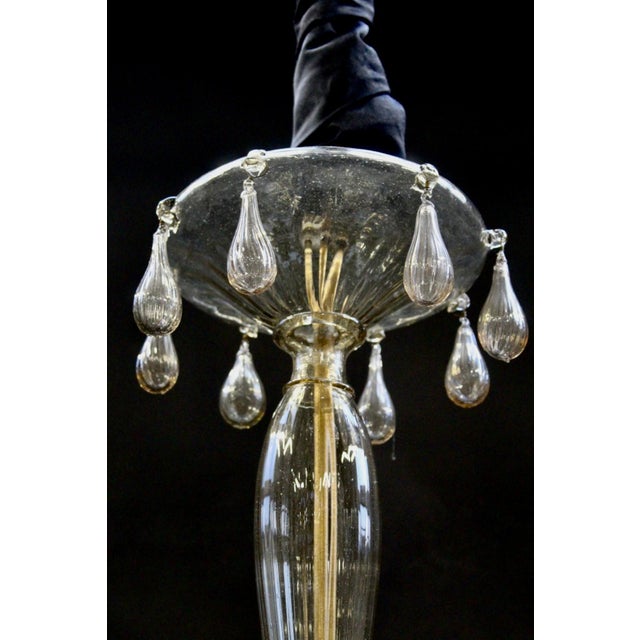 Glass Murano Chandelier from Venini, 1920s For Sale - Image 7 of 14