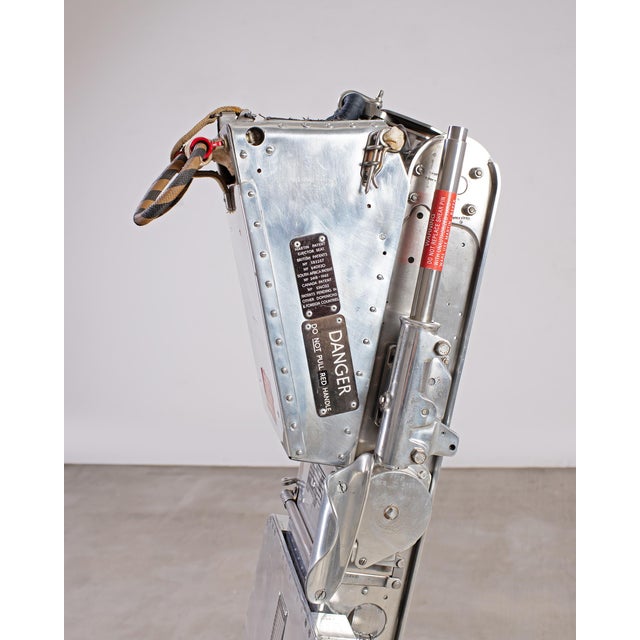 Martin-Baker Mk2 Ejection Seat, Polished Aluminum, Mid-Century Art For Sale In Sacramento - Image 6 of 18