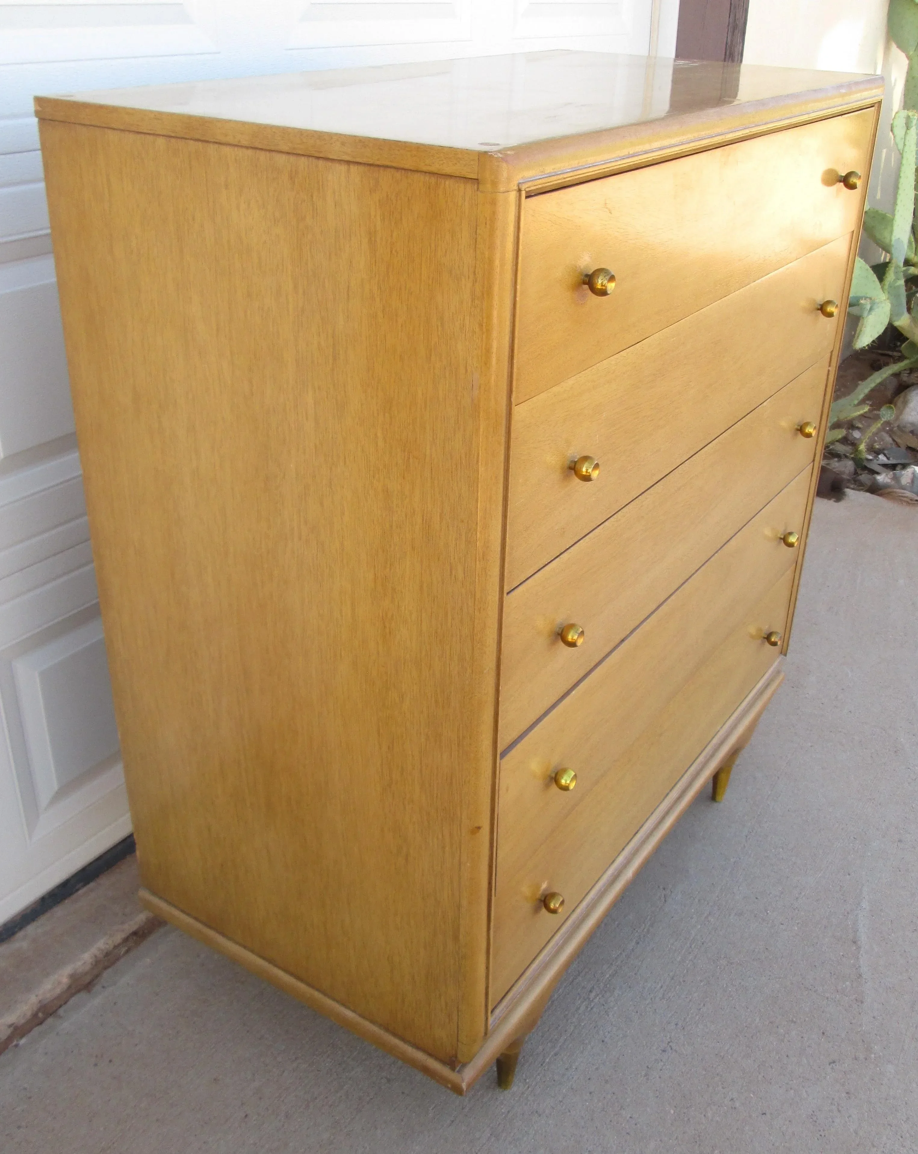 Kent Coffey the Continental 5 Drawer Highboy Dresser | Chairish