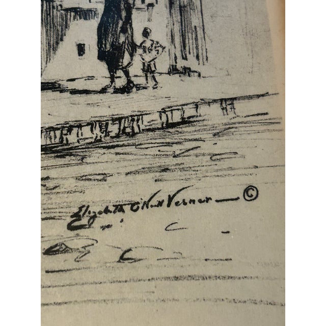 Vintage Elizabeth O’Neill Verner Signed Charleston Reproduction Print, C. 1940s–1950s For Sale - Image 4 of 9