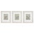 A charming set of three antique Persian miniature paintings depicting chovgan — the ancient sport of Persian polo —...