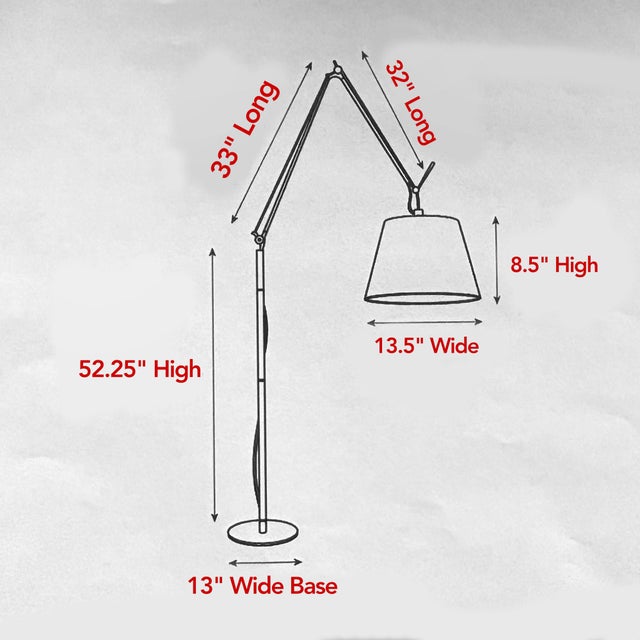 Artemide Mega Tolomeo Italian Floor Lamp by M. De Lucchi & G. Gassina For Sale - Image 6 of 16