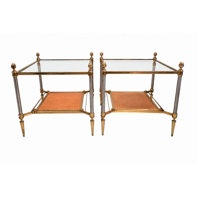 Side Tables attributed to Maison Jansen, 1950s, Set of 2 For Sale - Image 10 of 10