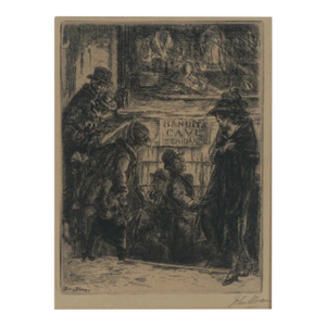 Early 20th Century Social Realism Etching by John Sloan