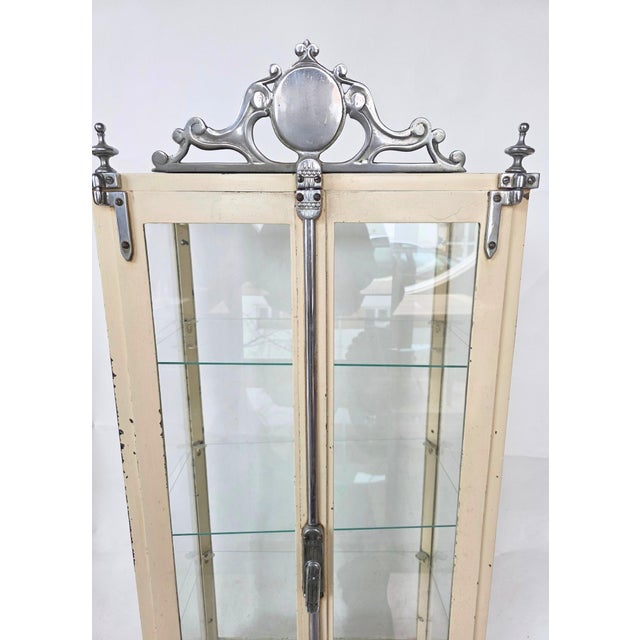 Vintage Iron Display Cabinet, 1930s For Sale - Image 5 of 10