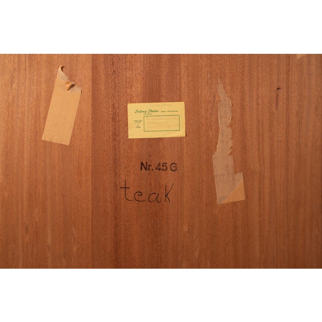 Mid-Century Danish Teak Bookcase with Sliding Doors from Sejling Skabe, 1960s For Sale - Image 15 of 16