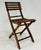 1950s Folding Oak Chairs - Set of 4 For Sale - Image 4 of 10