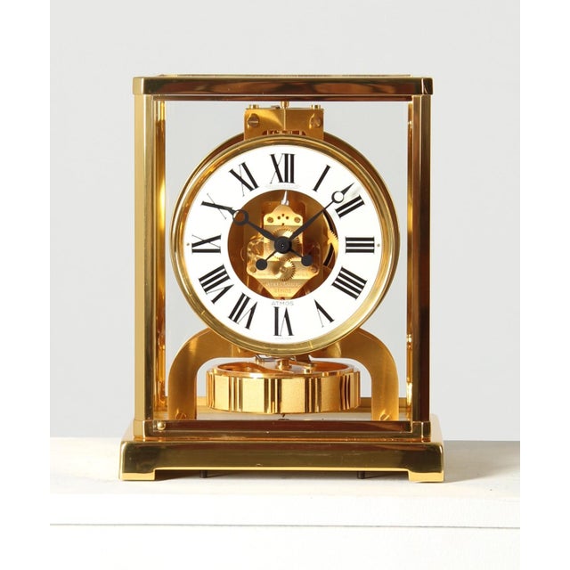 Jaeger-lecoultre – atmos clock with roman numerals switzerland brass, glass year of manufacture: 1979 dimensions: h x w x...