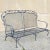 Vintage Salterini Style Art Nouveau Wrought Iron Garden Patio Sofa Chair Set - 4 Pcs. Listing includes sofa, hoop rocking...