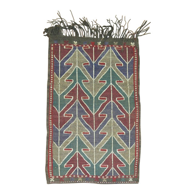 Vintage Turkish Kilim 3' X 4'4'' For Sale