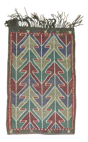 Vintage Turkish Kilim 3' X 4'4''