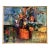Mid-Century Modern Expressionist Still Life of Vibrant Flowers, Signed McKay For Sale