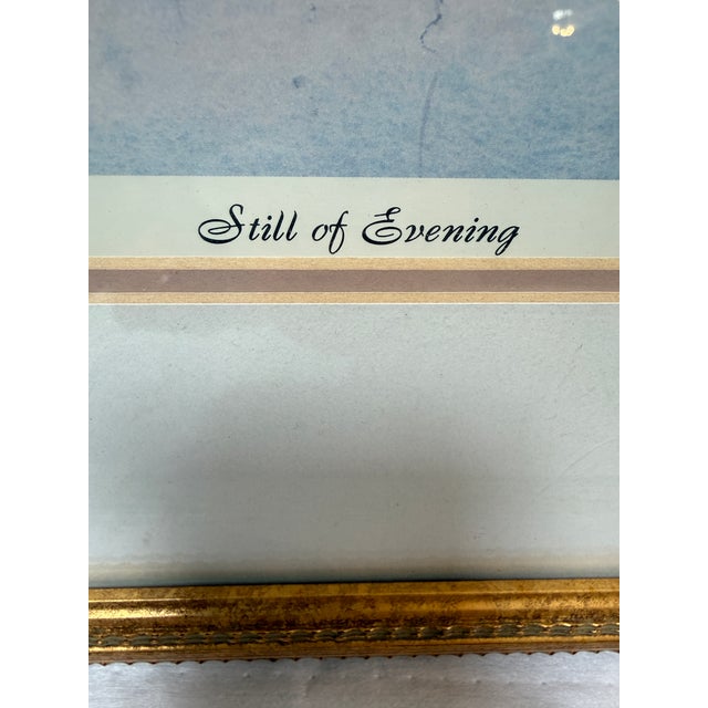 James Harvey Taylor Still of Evening Lithograph, Certificate For Sale - Image 9 of 12