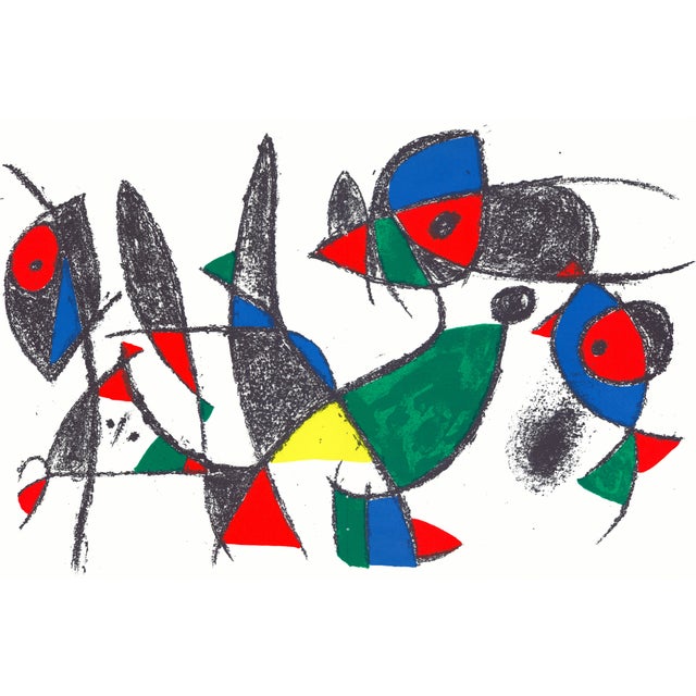 Joan Miró "Lithograph Ix" 1975 Lithograph For Sale