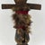 African Early 20th Century Ceremonial Prestige Knife with Hide-Wrapped Hilt on Custom Base Kongo For Sale - Image 3 of 7