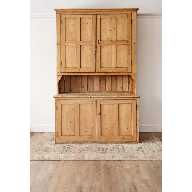 A wonderful 19th-century Irish pine kitchen dresser, full of warmth, character, and honest provincial craftsmanship. Made...