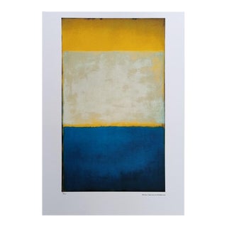 1980s Original Mark Rothko Limited Edition Lithograph For Sale