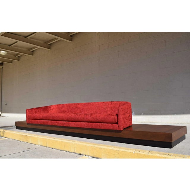 Mid-Century Modern Large Adrian Pearsall Platform Sofa, Attributed For Sale - Image 3 of 9