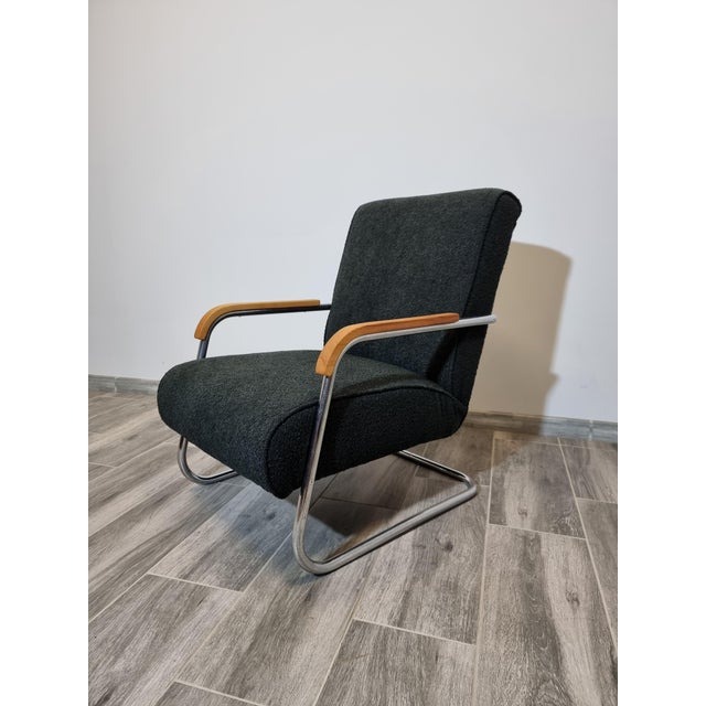 Tubular Armchair by Anton Lorenz for Ton For Sale - Image 10 of 14