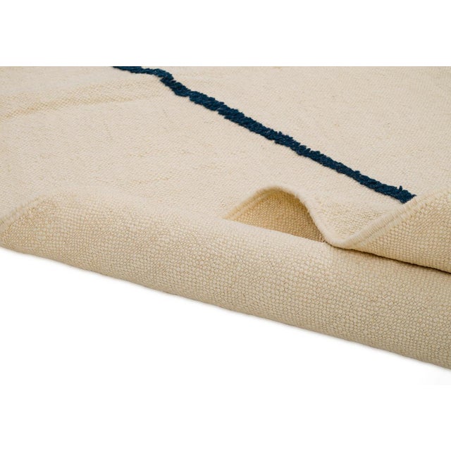 Premium Handwoven Moroccan Wool Rug | 9'7" X 6'6" | One of a Kind For Sale - Image 4 of 10
