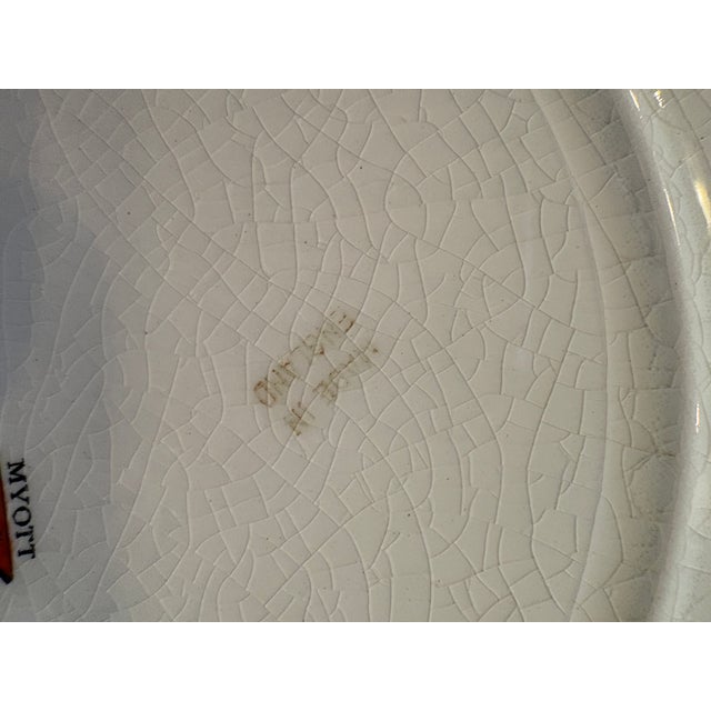 Antique English Myott “Indian Tree” Plate – 10.75 For Sale In Atlanta - Image 6 of 6
