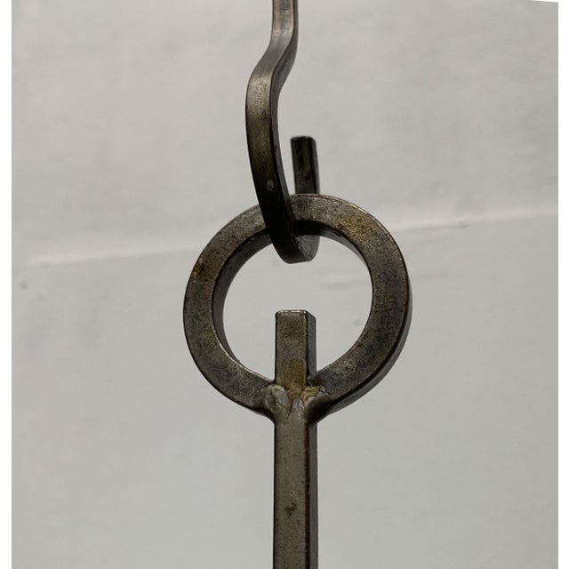 Mid-Century Danish Metal and Glass Candleholder Pendant, 1960s For Sale - Image 5 of 18