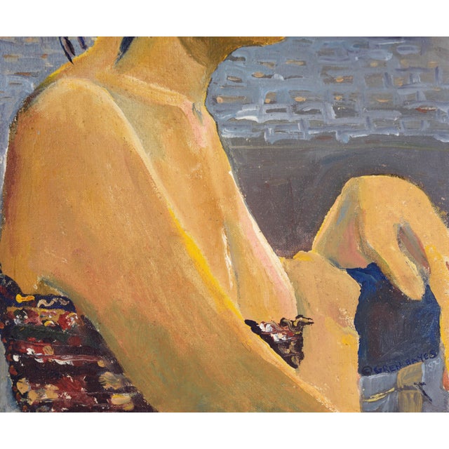 "American Geisha" - Figurative Portrait in Oil on Linen by Patricia Gren Hayes For Sale - Image 4 of 11