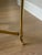 Mid-Century Italian Style Brass & Glass Cocktail Table With Sculptural Hooved Feet For Sale In Greensboro - Image 6 of 8