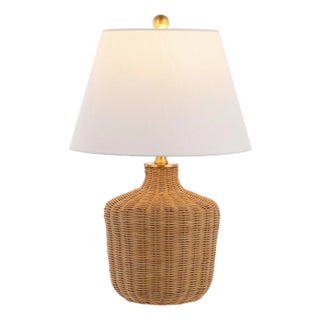Saolia 22" Rattan Table Lamp in Natural For Sale
