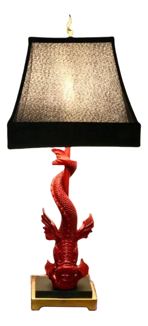 Red Dragon Lamp by Isander Borges