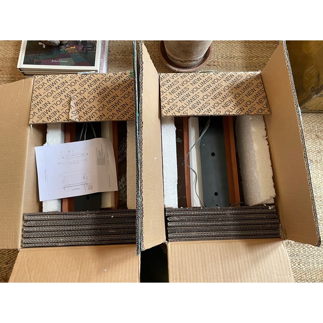 New Volumes Terracotta Pinch Small Wall Lights by Kate Stokes — a Pair For Sale In New York - Image 6 of 7