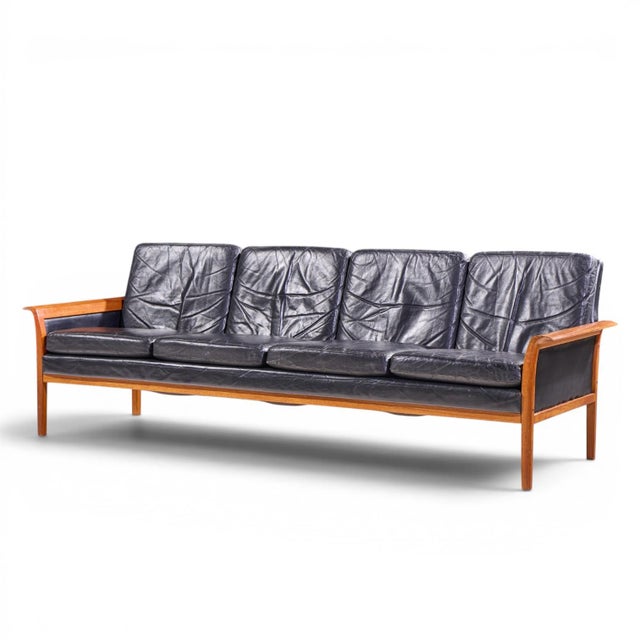 Mid-Century Modern Knut Sæter for Vatne Møbler Mid Century Norwegian Teak Sofa For Sale - Image 3 of 9