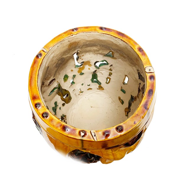 Mid-Century Ornate Hand Made Tiger Garden Stool For Sale - Image 4 of 6