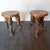 Coffee Table and Handcrafted Vine-Leg Stools, 1950s, Set of 3 For Sale - Image 13 of 18