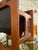 Brown Teak and Genuine Leather Newspaper Rack with Two Compartments by Aksel Kjersgaard for Salin Møbler For Sale - Image 8 of 11