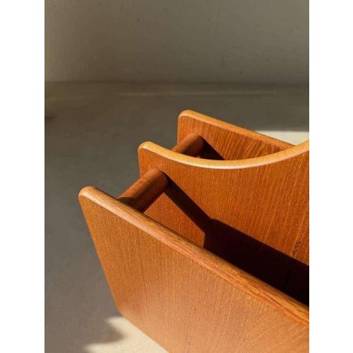 Danish Teak Magazine Rack, 1970s For Sale - Image 3 of 7